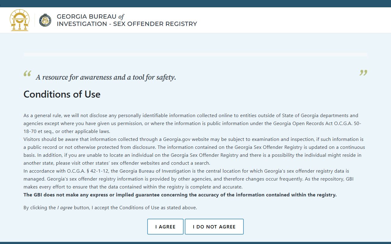 Washington County arrest records GBI sex offender registry