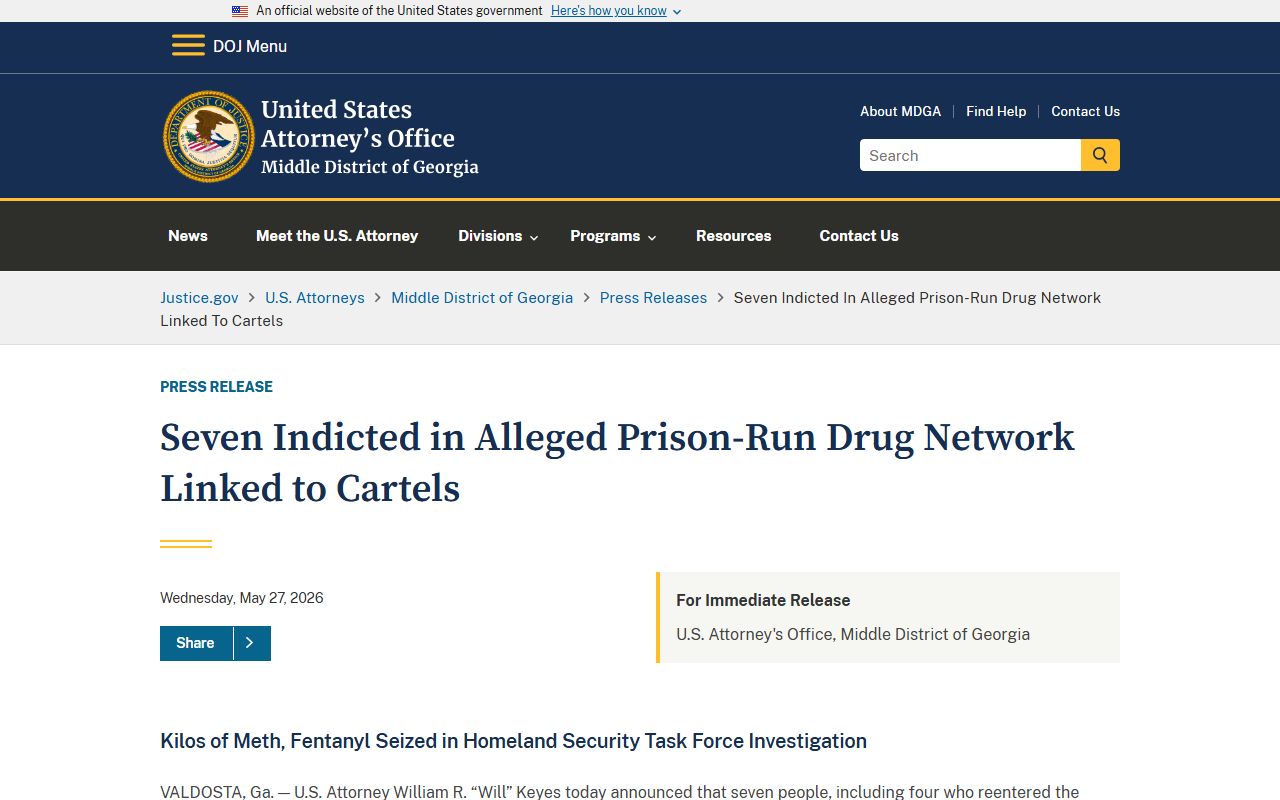 Washington County criminal court records DOJ federal indictment example