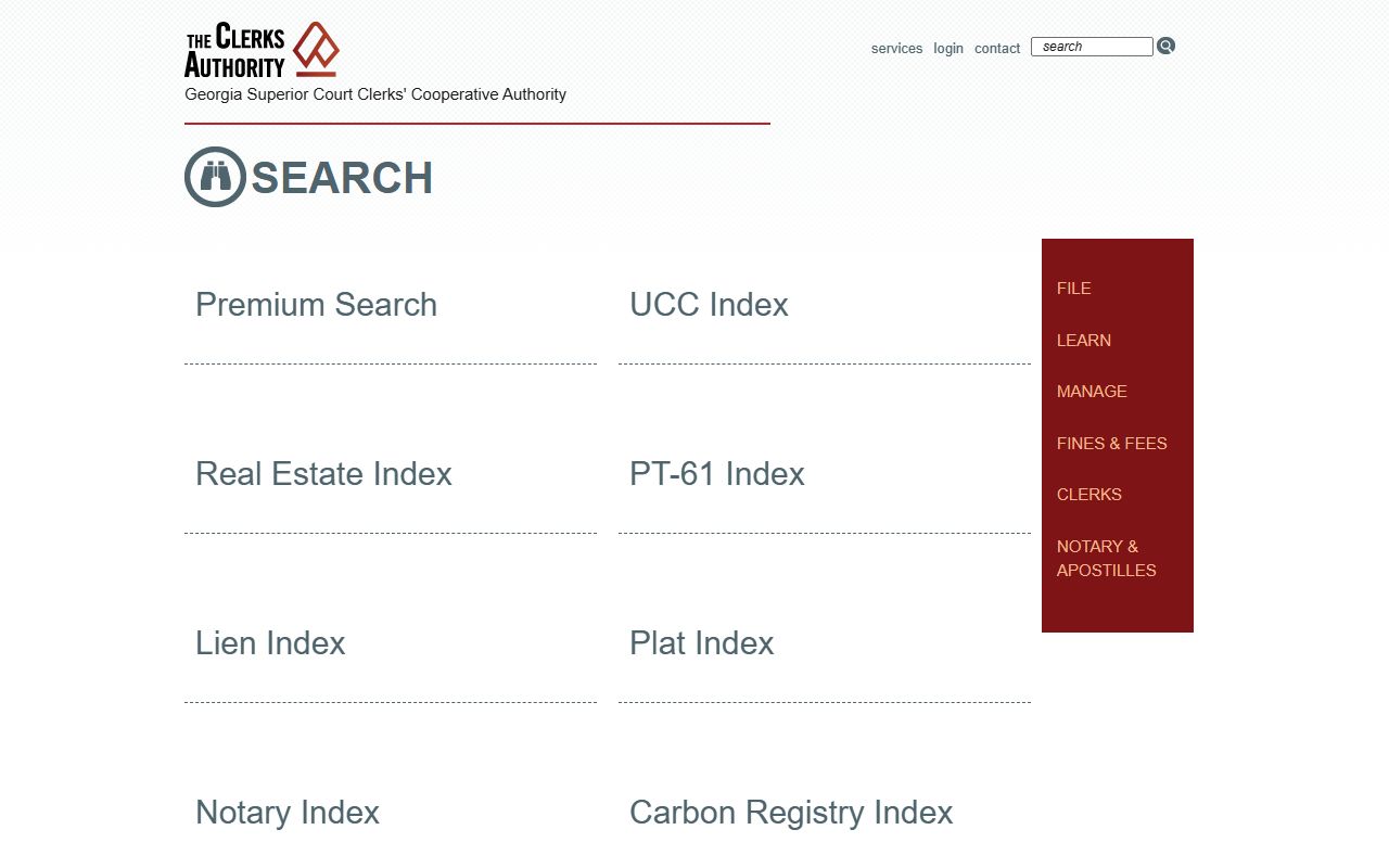 Washington County court records GSCCCA statewide search options